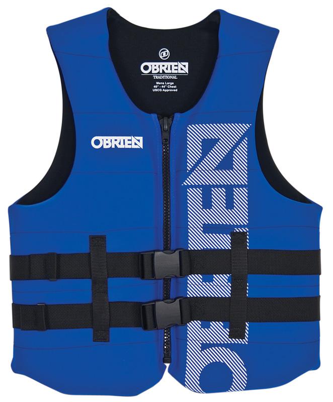 O'Brien Traditional Neo Ski Impact Vest Buoyancy Aid, XS Blue